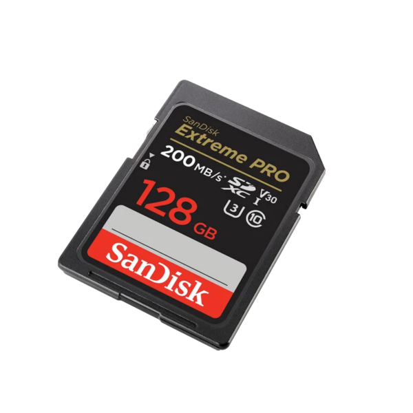 SanDisk 128GB Extreme PRO SDXC Card Black - Image 2