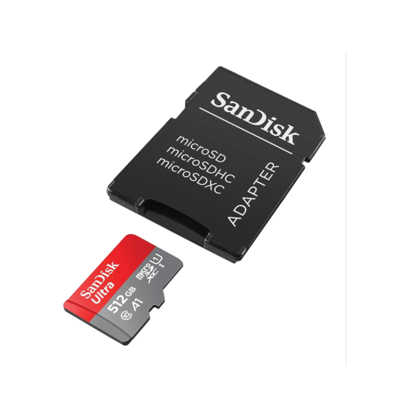SanDisk 512GB Ultra microSDXC Card + SD Adapter - Image 2