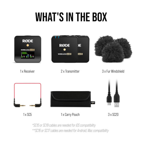 RØDE Wireless GO II Ultra-compact Dual-channel Wireless Microphone System - Image 2
